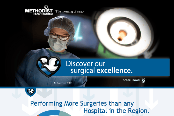 Surgical Landing Page website preview